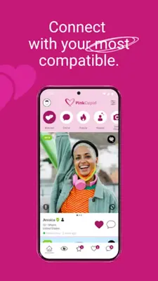 PinkCupid Lesbian Dating android App screenshot 1